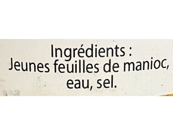 FEUILLE DE MANIOC RAVITOTO