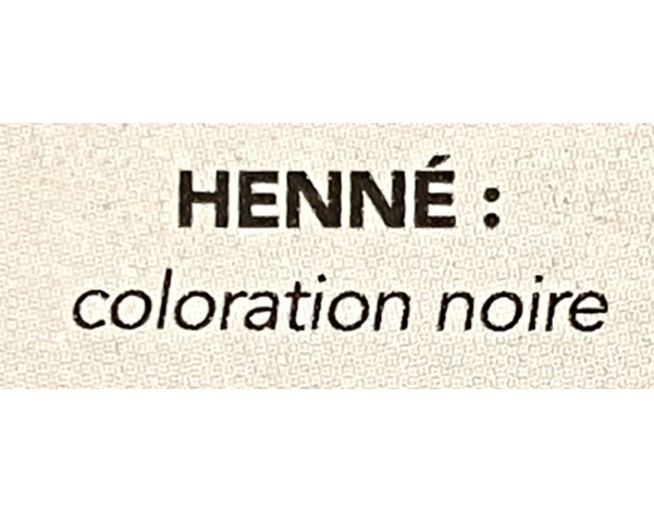 HENNE NOIR NATUREL