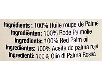 HUILE DE PALME ROUGE