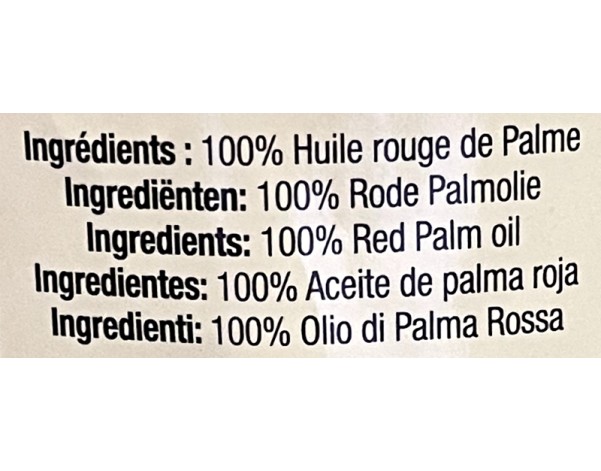 HUILE DE PALME ROUGE