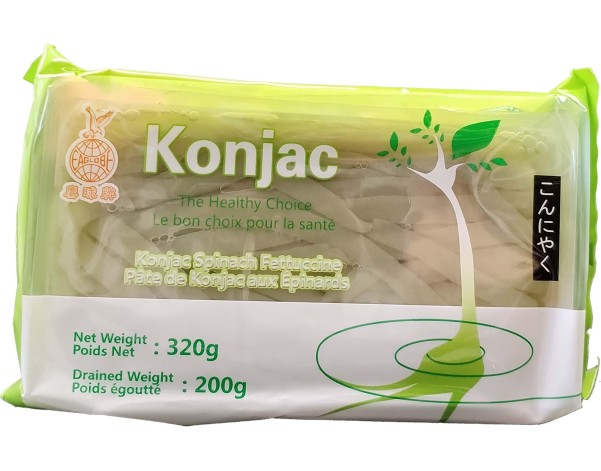 KONJAC EN PATES AUX EPINARDS