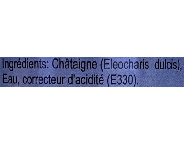 CHATAIGNE D’EAU NATURE