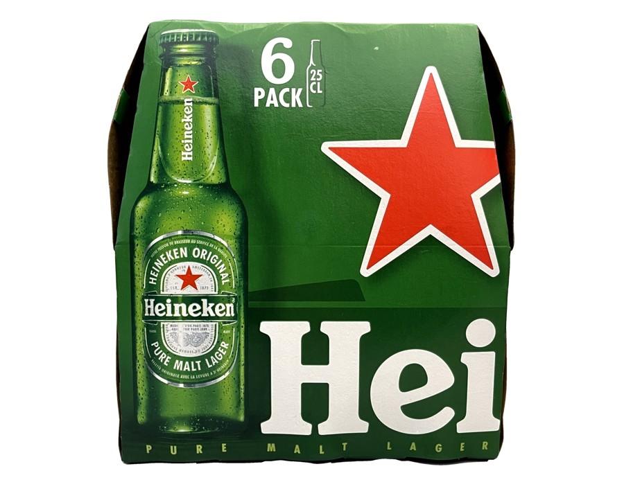 BIERE HEINEKEN 5° X 6 P.