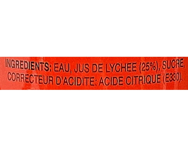 BOISSON AU LYCHEE