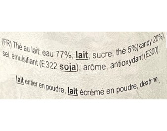 BOISSON THE AU LAIT