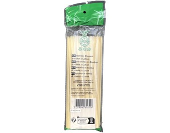 BROCHETTE EN BAMBOU 25 CM 3 MM 200 P.