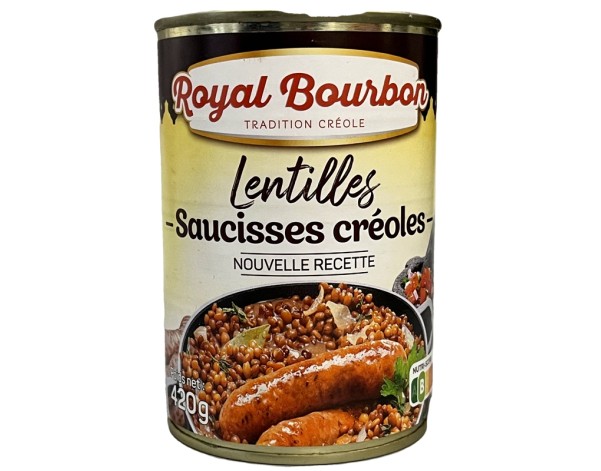 LENTILLE A LA SAUCISSE CREOLE
