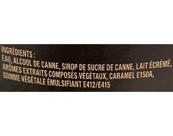 LIQUEUR DAME BLANCHE CHOCOLAT VANILLE