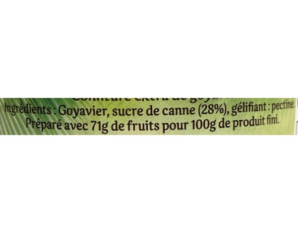 CONFITURE A LA GOYAVE