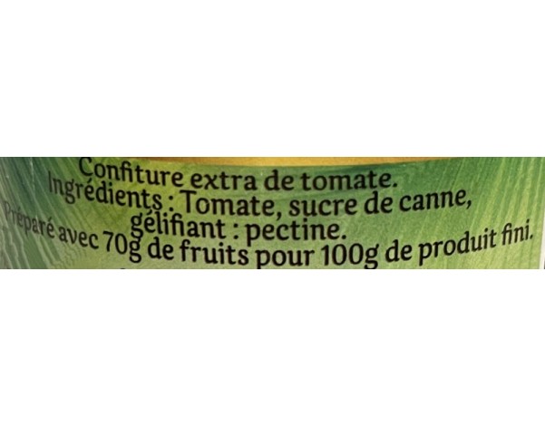 CONFITURE A LA TOMATE