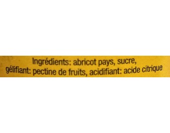 CONFITURE ABRICOT