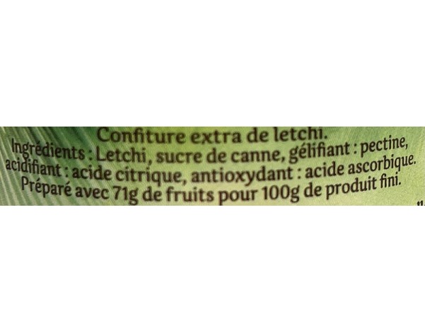 CONFITURE AU LETCHI