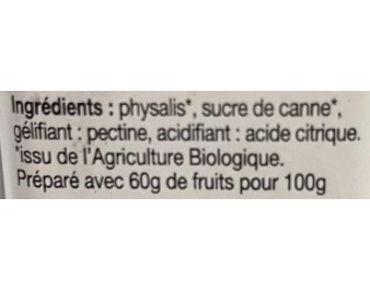 CONFITURE AU POK POK BIO