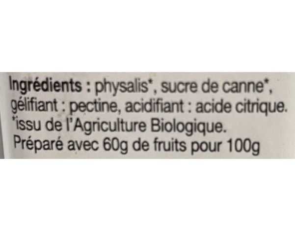 CONFITURE AU POK POK BIO