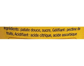 CONFITURE PATATE DOUCE