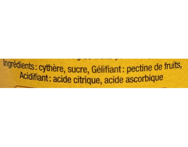 CONFITURE PRUNE DE CYTHERE