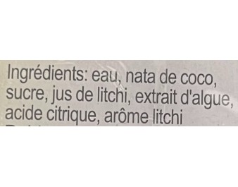 GELEE DE FRUIT AROME LYCHEE 2 P.