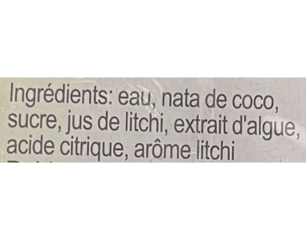 GELEE DE FRUIT AROME LYCHEE 2 P.