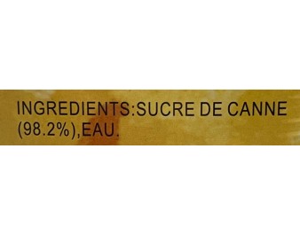 SUCRE DE CANNE JAUNE EN MORCEAUX