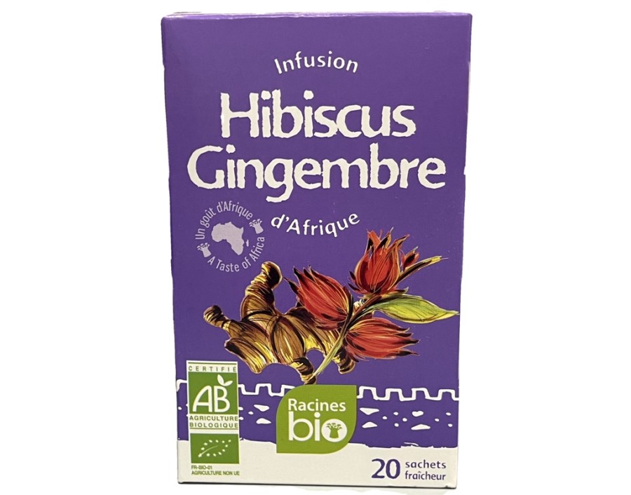 TISANE AU BISSAP / HIBISCUS ET GINGEMBRE 20 P. BIO