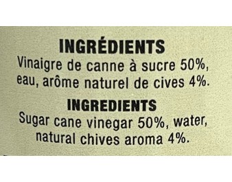 VINAIGRE DE CIBOULETTE