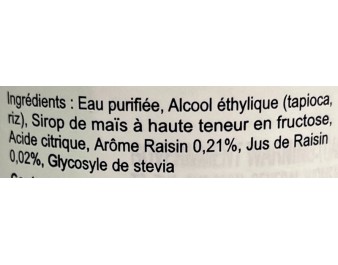 ALCOOL DE RIZ SOJU RAISIN 12°