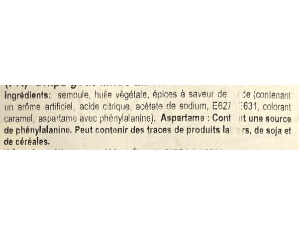 CHIPS AU MAIS GOUT DINDE