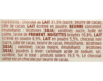 CHOCOLAT KINDER BUENO LAIT ET NOISETTES