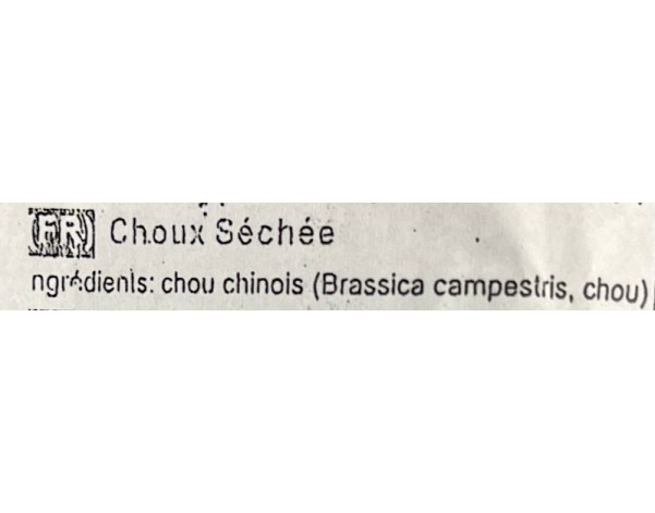 CHOUX CHINOIS SECHE
