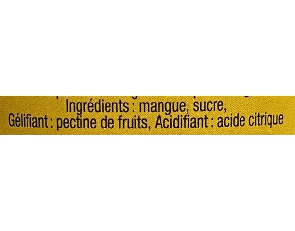 CONFITURE MANGUE