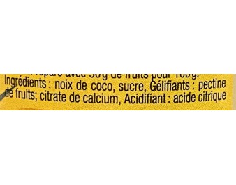 CONFITURE NOIX DE COCO