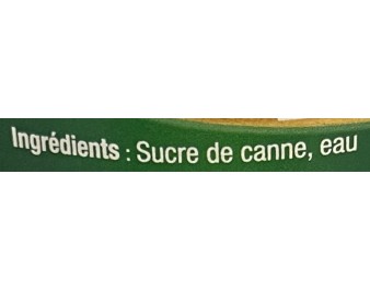 SIROP A LA CANNE A SUCRE