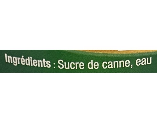 SIROP A LA CANNE A SUCRE