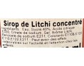 SIROP AU LYCHEE