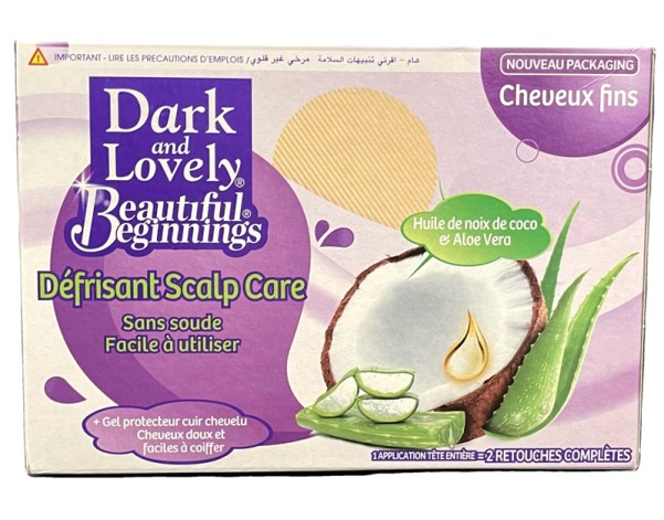 KIT DEFRISANT SANS SOUDE ENFANT FIN ALOE VERA ET HUILE DE NOIX DE COCO