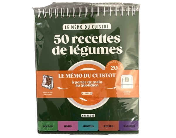 LIVRE 50 RECETTES DE LEGUMES