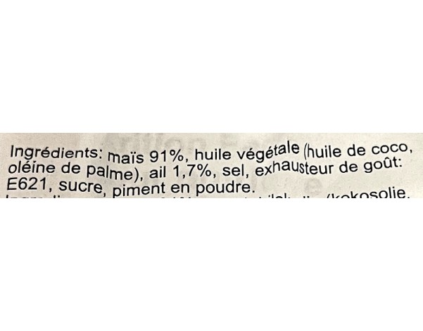 MAIS FRIT A L’AIL PIMENTE