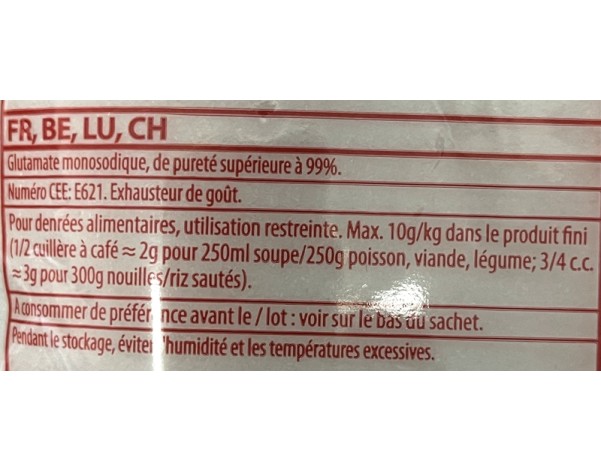 MONOSODIUM DE GLUTAMATE