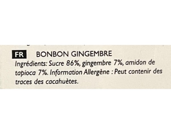 BONBON AU GINGEMBRE