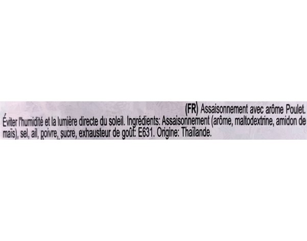 POUDRE ASSAISONNEMENT POULET