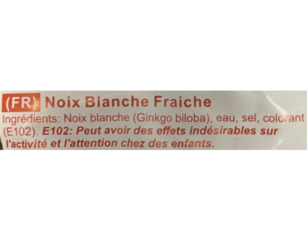NOIX BLANCHE DE GINKGO