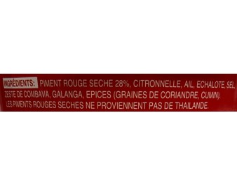 PATE DE CURRY ROUGE