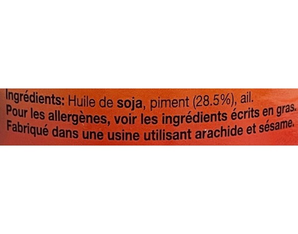 PATE DE PIMENT FRIT