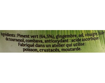 PATE DE PIMENT VERT