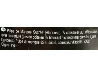 PULPE DE MANGUE