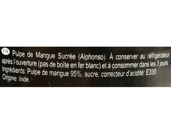 PULPE DE MANGUE