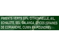 PATE DE CURRY VERT