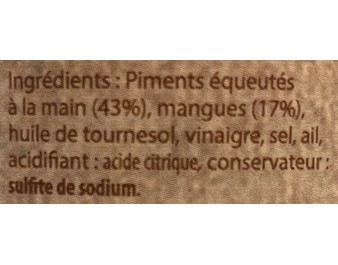 PATE DE PIMENT A LA MANGUE