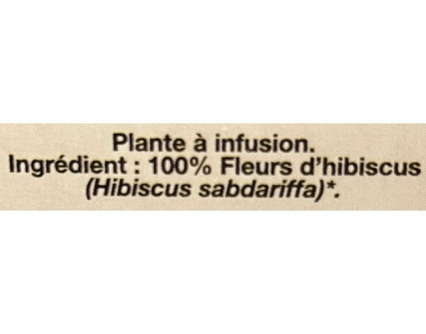 TISANE AU BISSAP / HIBISCUS BLANC 20 P. BIO