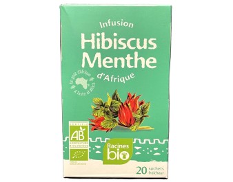 TISANE AU BISSAP / HIBISCUS MENTHE 20 P. BIO